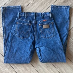 Wrangler women's Dark Blue Straight-Leg Jeans 3x34